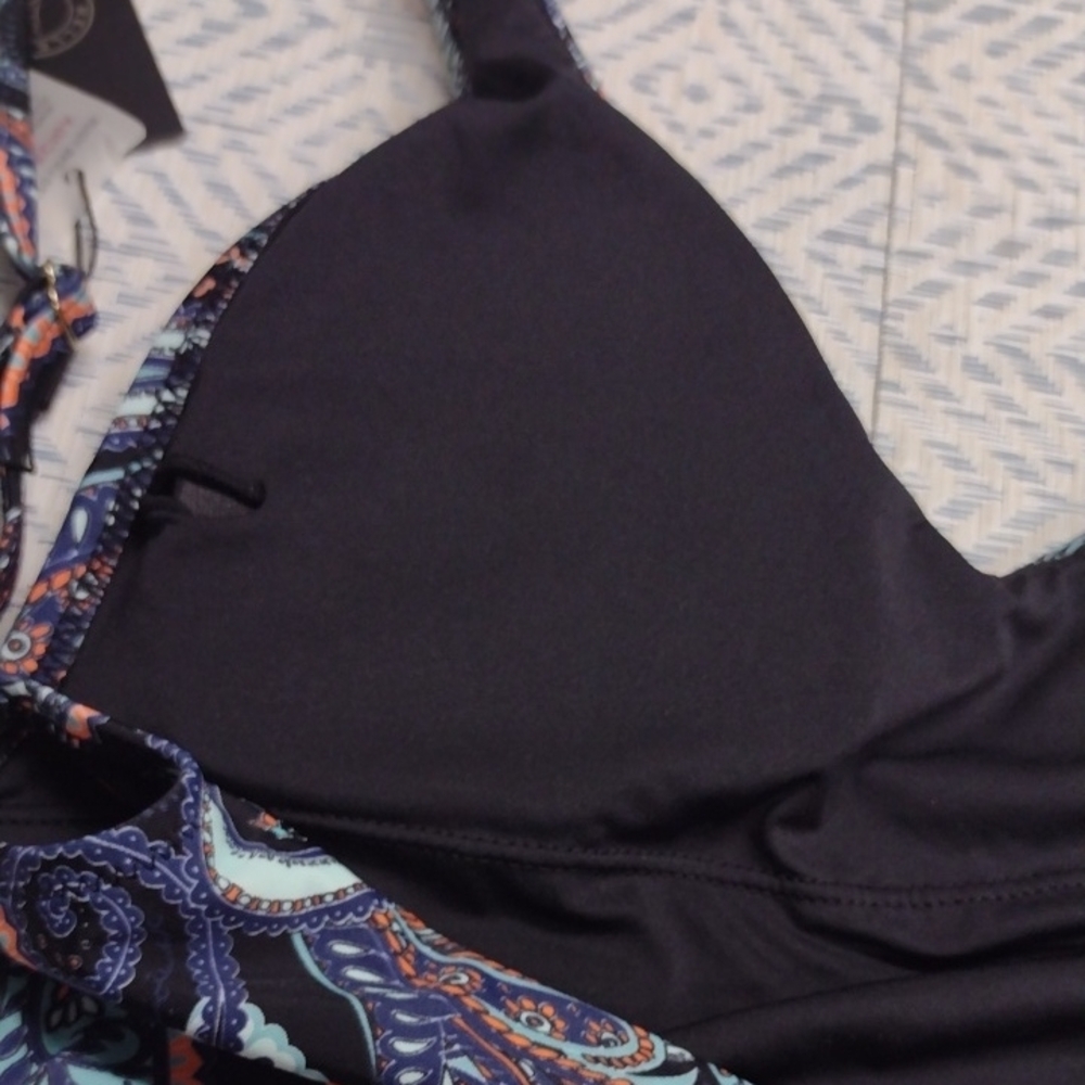 NEW RELLECIGA Paisley One Piece Swimsuit - Multicolor Vacation Beach - Picture 9 of 14